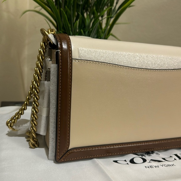 Coach Hutton Colorblock Leather Shoulder Bag - Picture 13 of 13